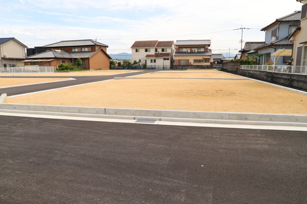 アイタウン川島Ⅱ10号地　北から撮影