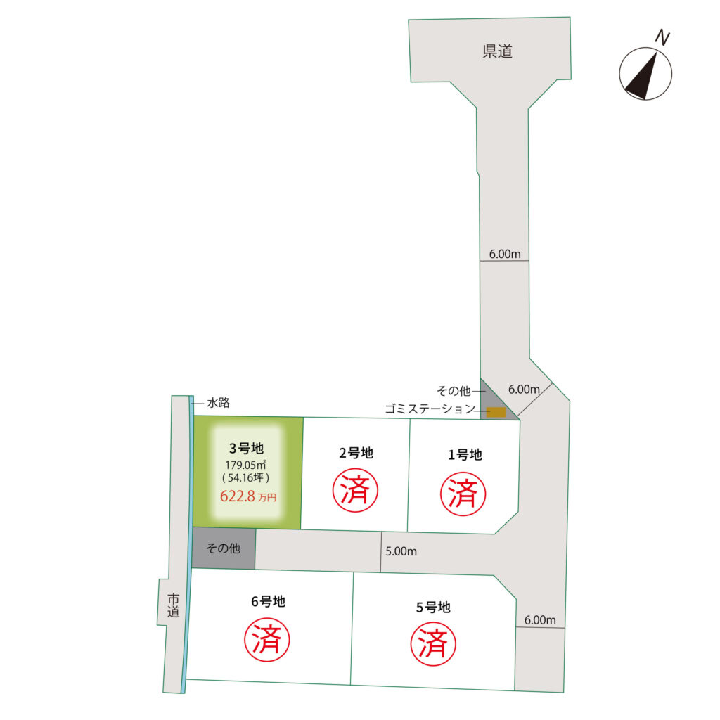 ルーツガーデン善通寺　区画図