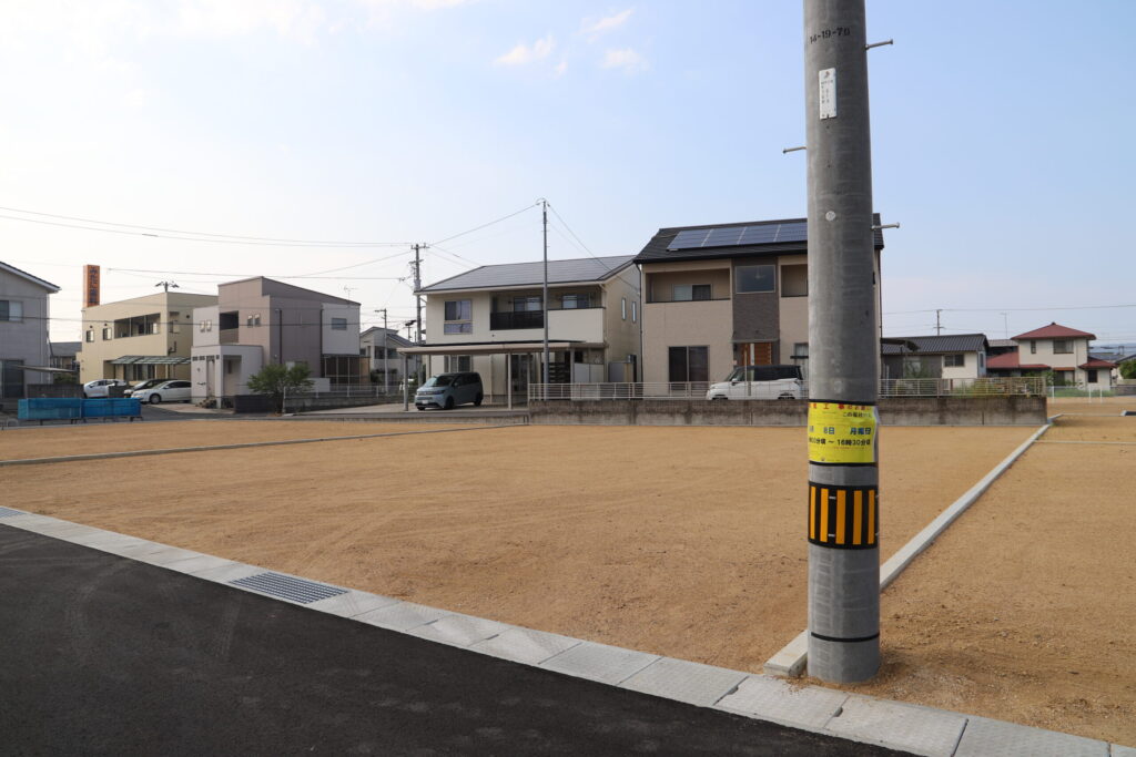 アイタウン六条Ⅴ16号地　南東から撮影
