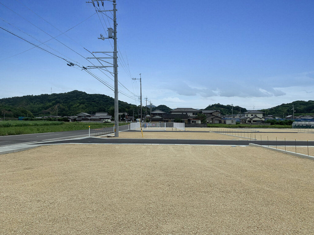 リッツガーデン飯山Ⅱ　1号地　北より