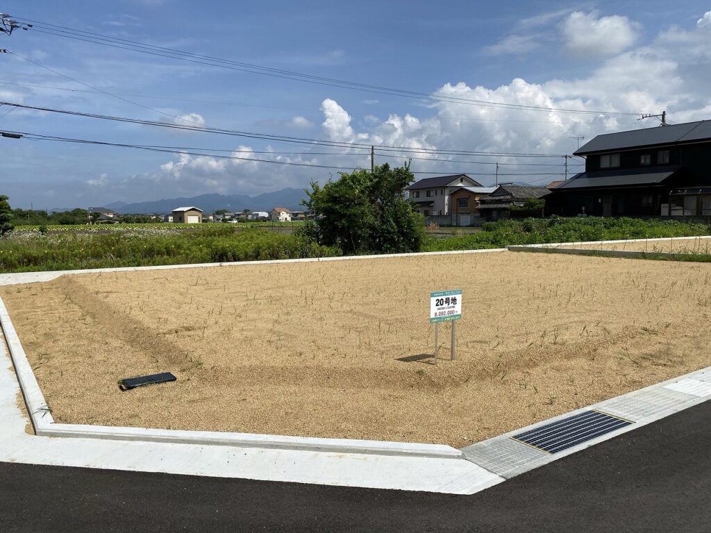 プラスタウン川島Ⅱ20号地北西より