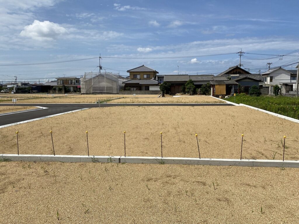 プラスタウン川島Ⅱ20号地南より