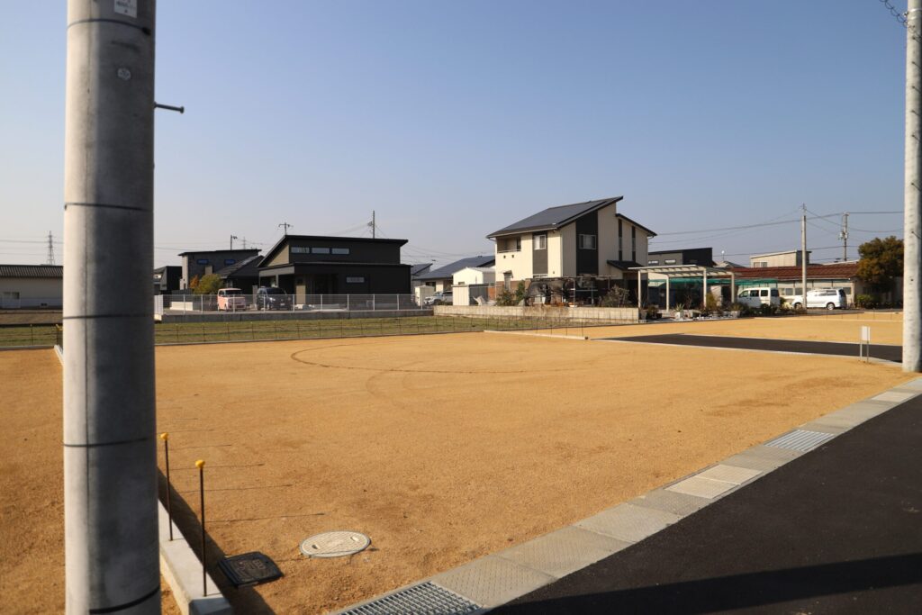 ルーツガーデン下田井Ⅲ6号地　南東から撮影