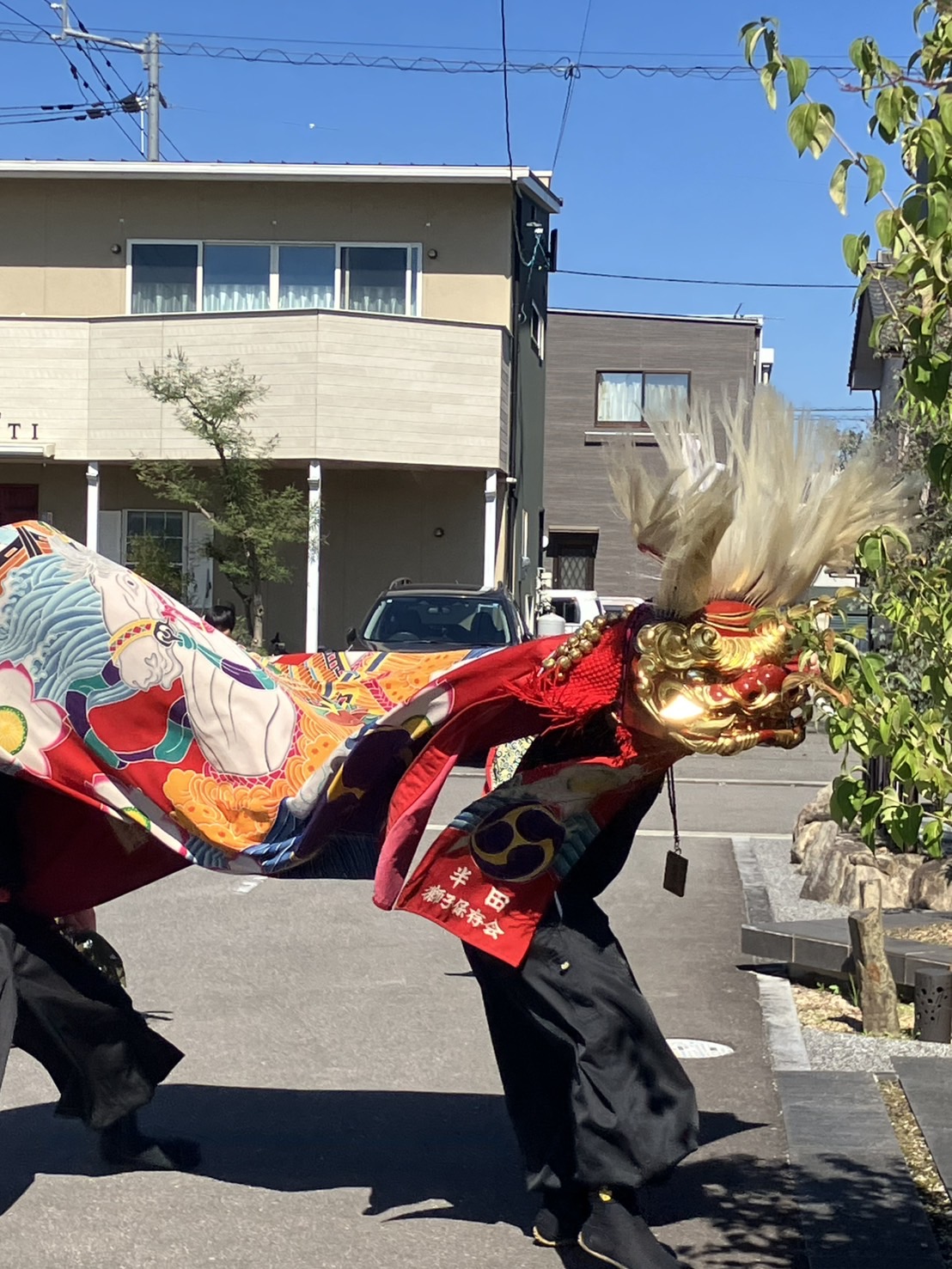 今年は2回目の獅子舞が来た！