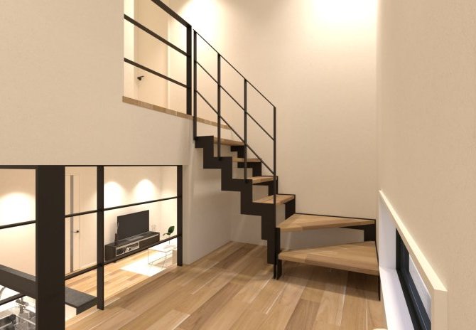 【階段踊り場】