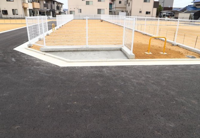 ゴミステーション（設置前）・公園