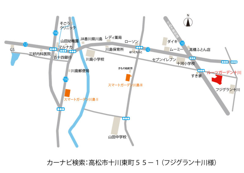 ルーツガーデン十川1地図