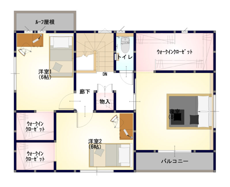 2階平面図