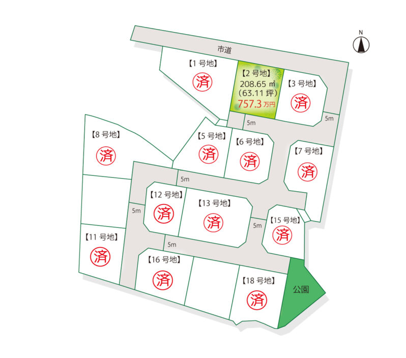 ルーツガーデン十川区画図