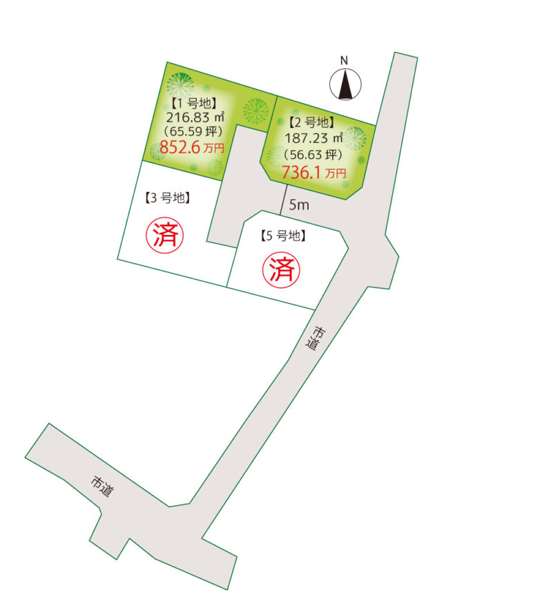 ルーツガーデン元山-区画図