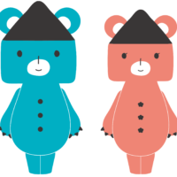アイルちゃんとラックくん