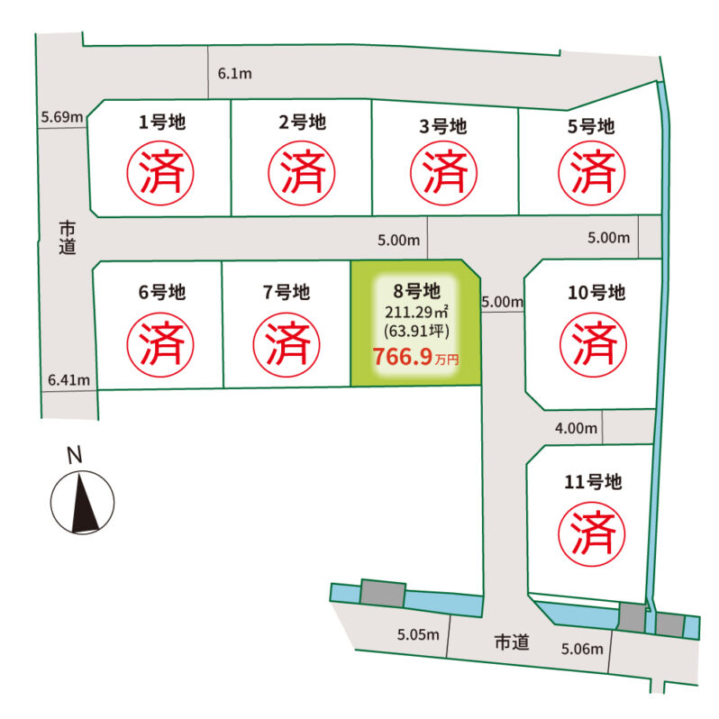 ルーツガーデン大野-区画図