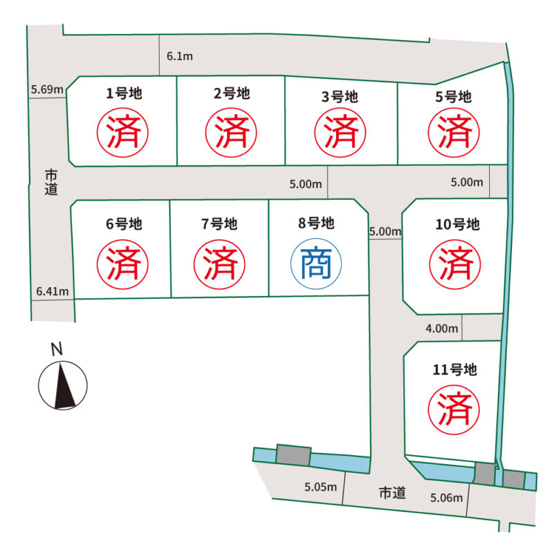 ルーツガーデン大野-区画図