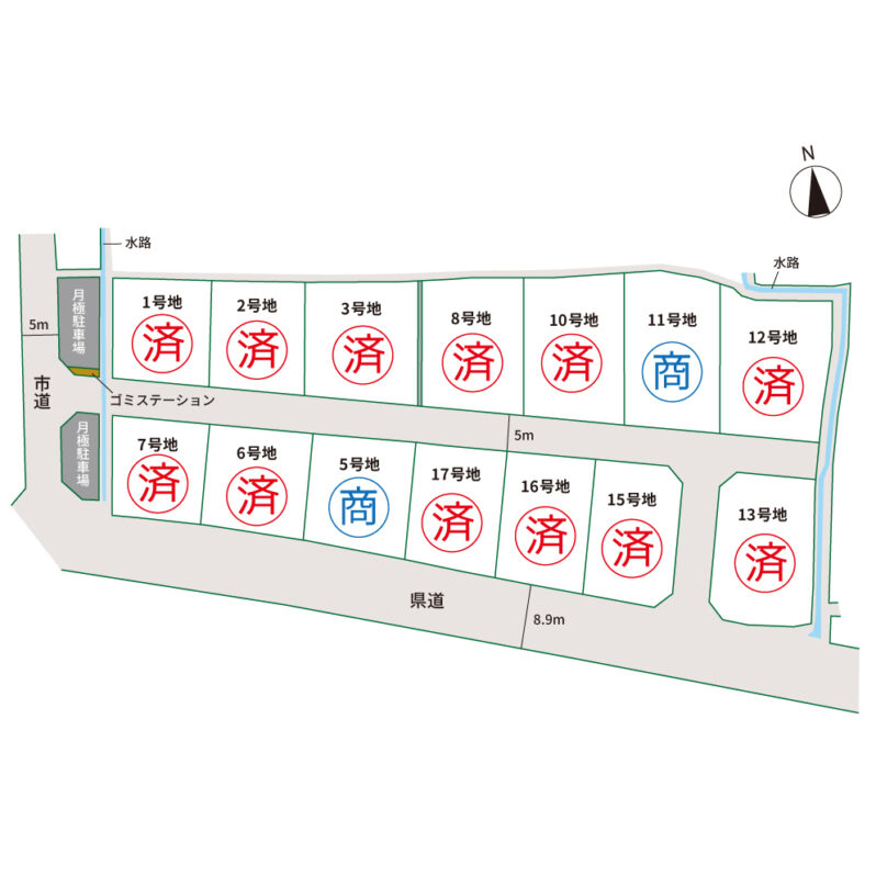 アイタウン川部-区画図