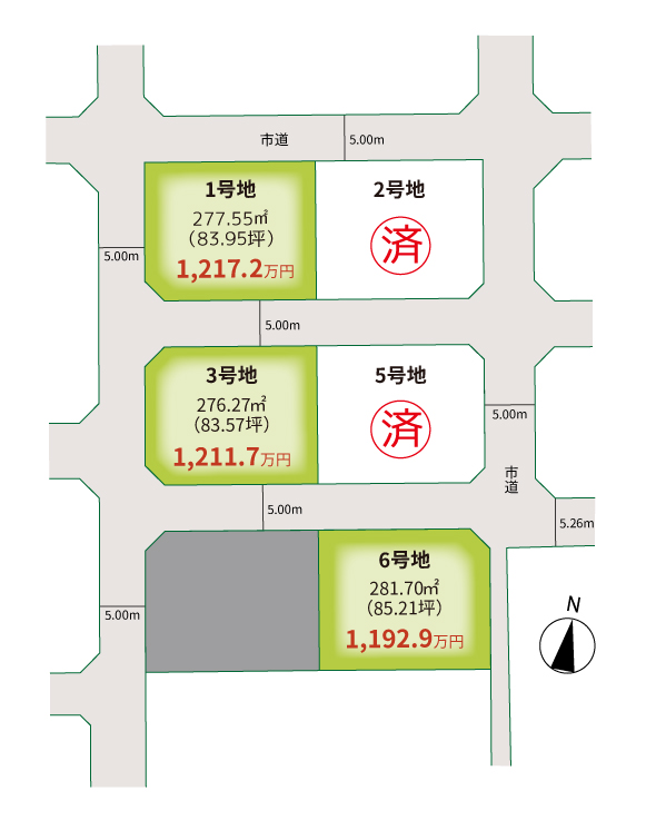ルーツガーデン上林-区画図