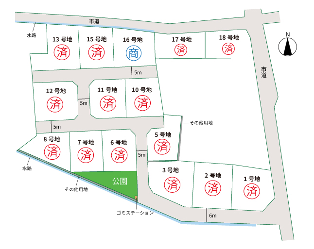 カントリーガーデン新田Ⅲ-区画図